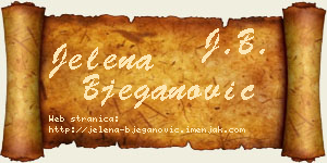 Jelena Bjeganović vizit kartica